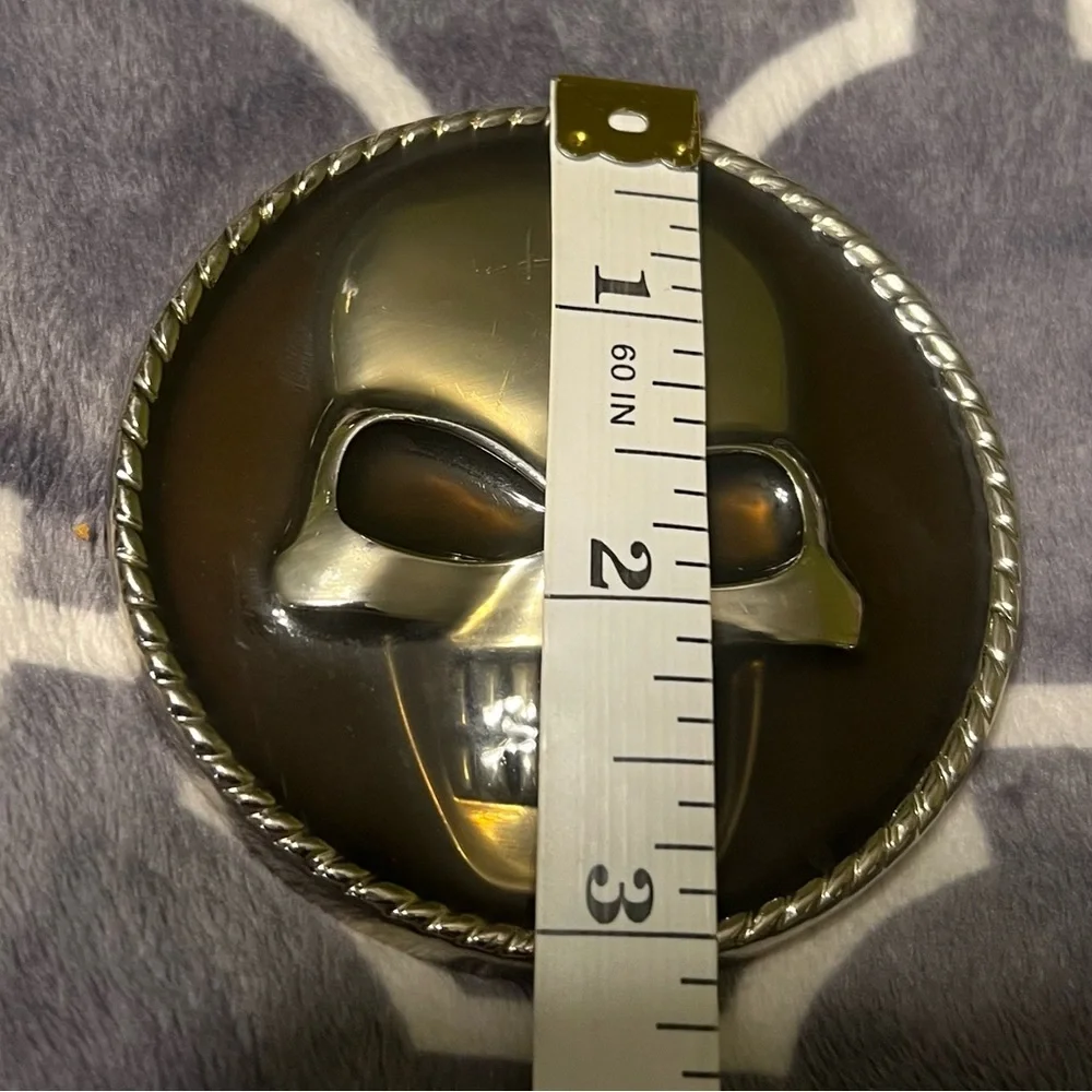 Vintage Skull Belt Buckle A217 Classico Italia Metal Mens‎ Western Biker